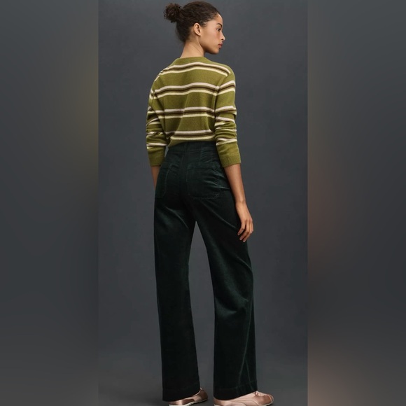 Anthropologie Maeve The Colette Corduroy Full-Length Wide-Leg Pants - Picture 2 of 7